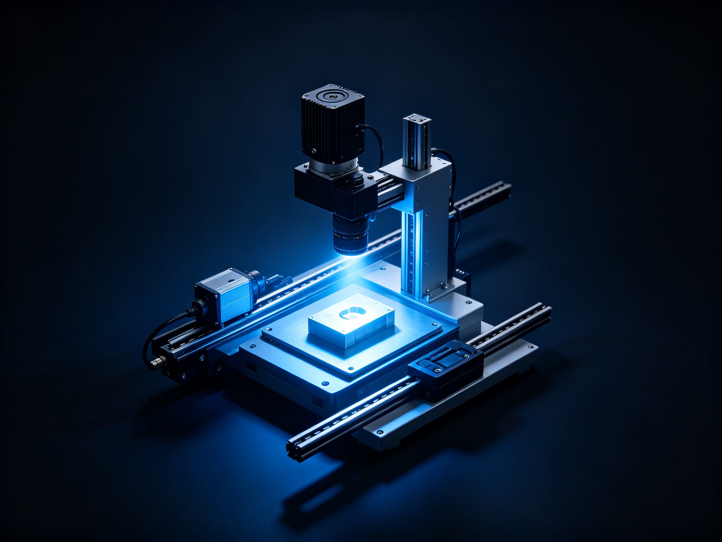 Integrated stepper servo motor for capacitance testing equipment