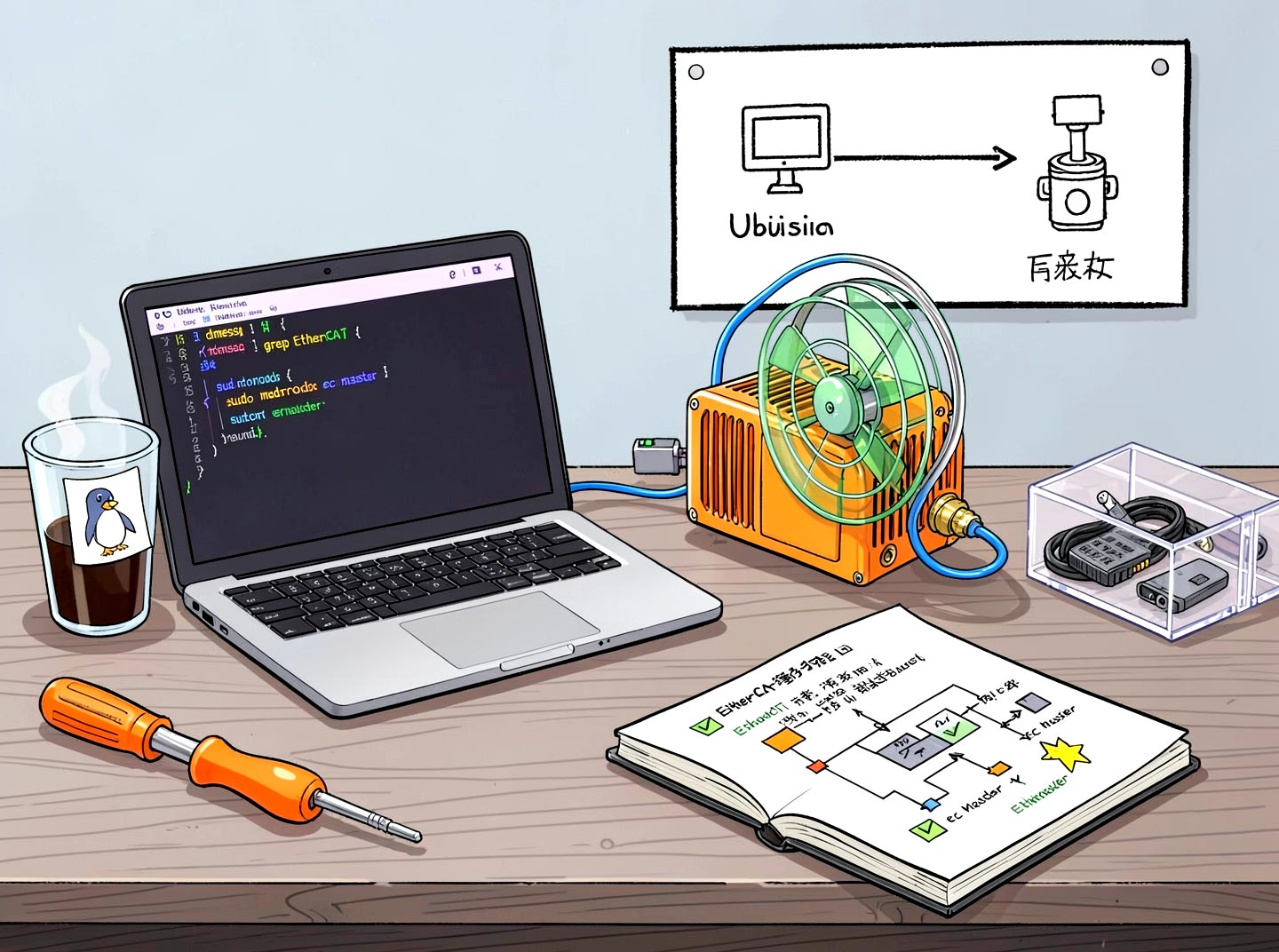 Ubuntu虚拟机(Linux)EtherCAT通信电机方法