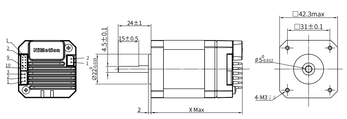 STM42 Structural Dimension Drawing