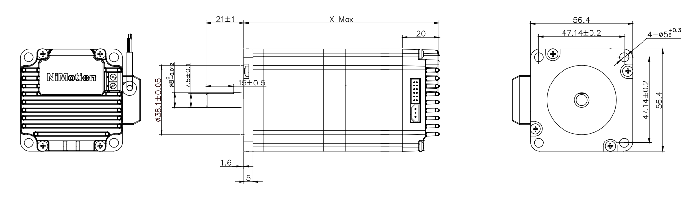 STM57H-B Structural Dimension Drawing